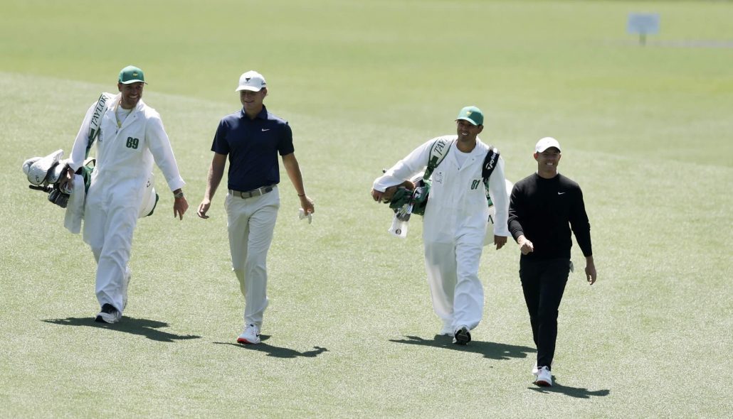 Noah Kent Rory McIlroy 8 Apr 2025 Richard Heathcote Getty Images