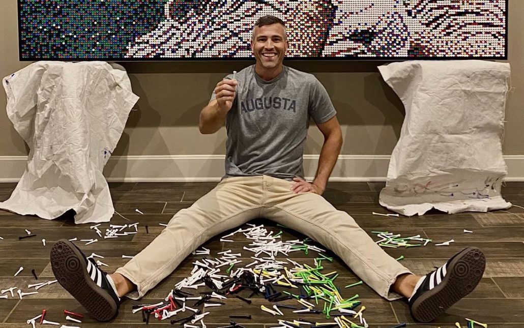 Artist Aaron Norris portrait Jack Nicklaus