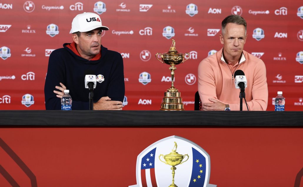 Keegan Bradley Luke Donald 22 Sep 2025 Jared C Tilton Getty Images