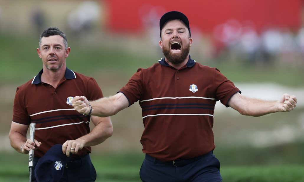 Rory McIlroy Shane Lowry 27 Sep 2025 Carl Recine Gallo Images
